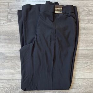 NWT Avenue Tailored Collection Woman’s Black Stretch Straight-Leg 16Tall Pants